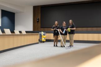 office space cleaning staff