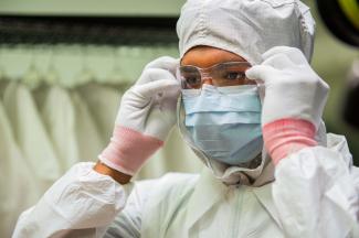 cleanroom closeup