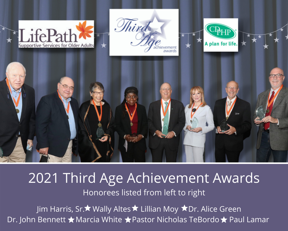 2021 Third Age Achievement Awards Honorees, including Jim Harris Sr