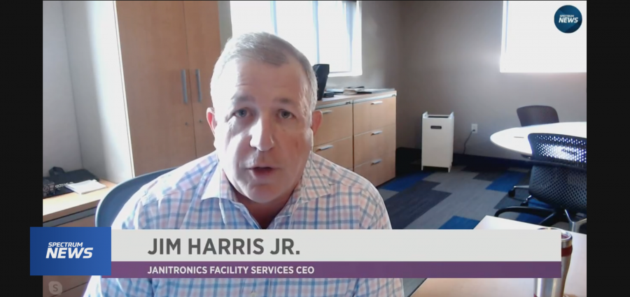 Jim Harris Jr on Spectrum News screenshot from web video